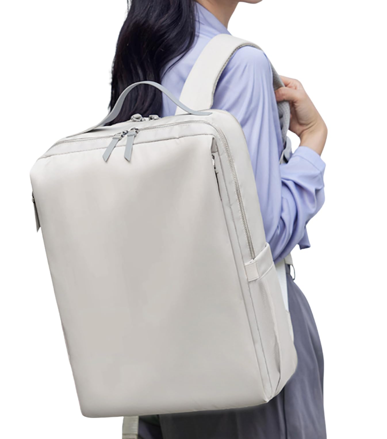 

TaKiHuReO Computer Backpack, Protects 15.6-inch PCs, Lightweight, Self-Standing, Square Design, Shock-Absorbing, Business Bag, Perfect for Commuting,