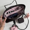 Elegant Nylon Tote Bag Multi-layer Multiple Compartments Handbag Casual Computer Bag  Computer Use