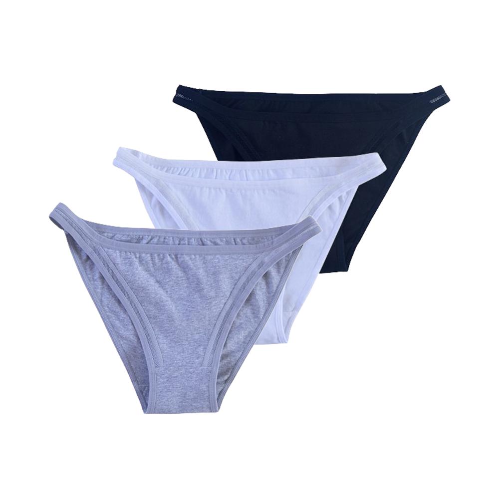 

3шт новые хлопковые сексуальные трусики для женщин трусы трусы нижнее белье дышащие трусики нижнее белье M чёрный/белый