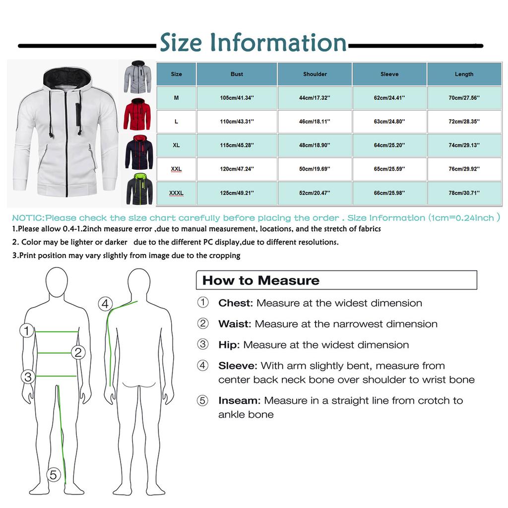 Men's Casual Camouflage Sports Sweatshirt Long Sleeve Zipper Hooded Jacket Coat
