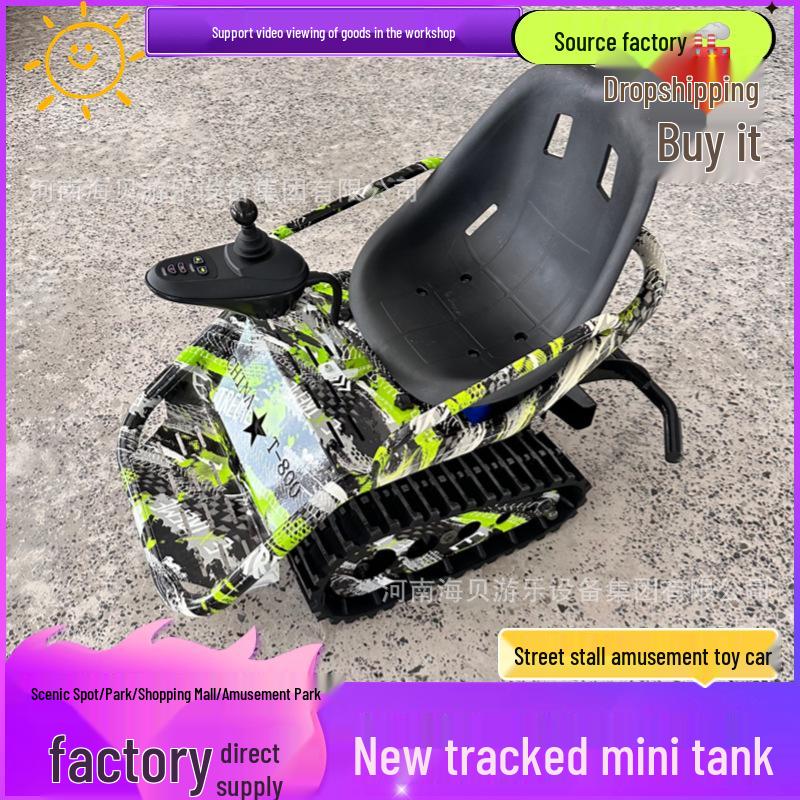 Tracked Mini Tank Electric All-Terrain Toy Car for Kids