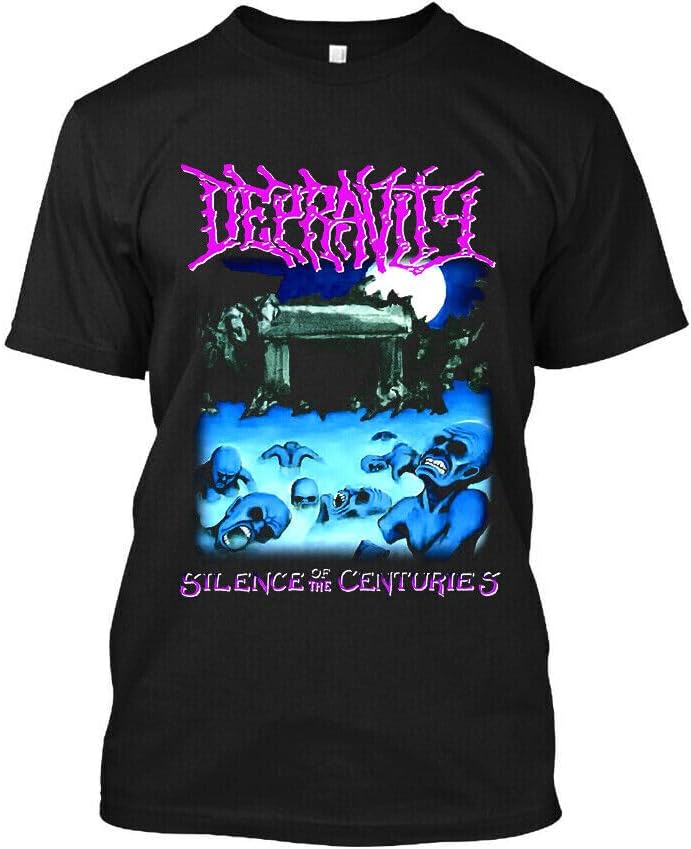 New Popular Depravity Silence of The Centuries Death Metal Band Men T Shirt S-4XL XXL чёрный