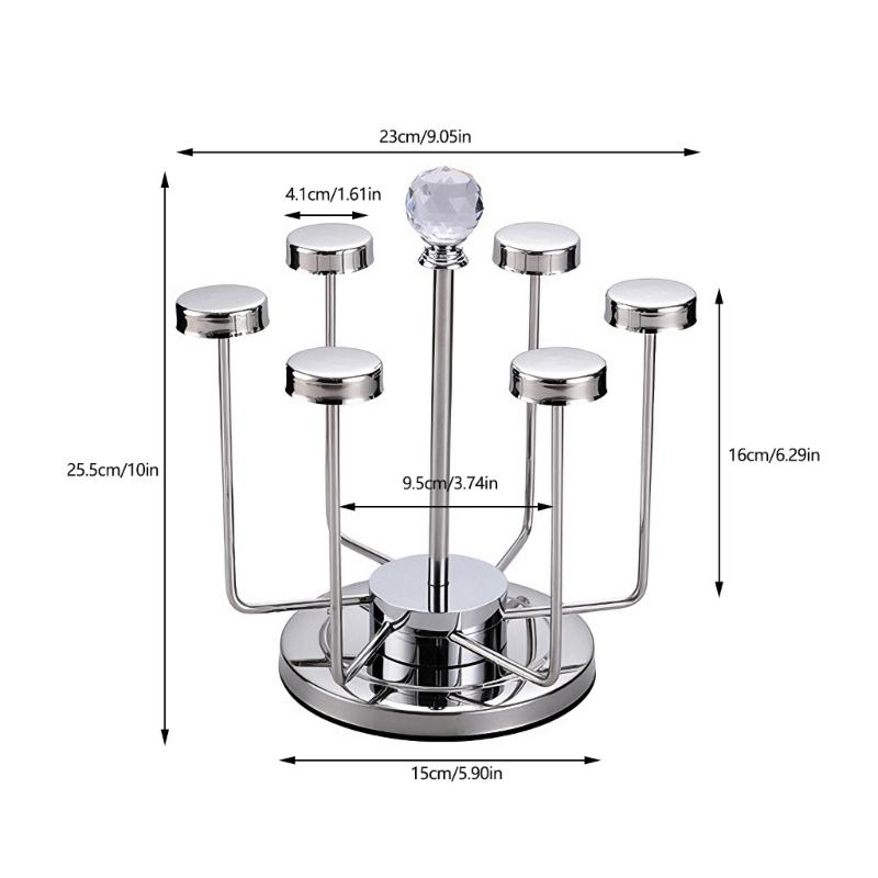 Multifunctional Stainless Steel Organizers For Cups And Jewelry Display Rustproof Construction Elegant Styles