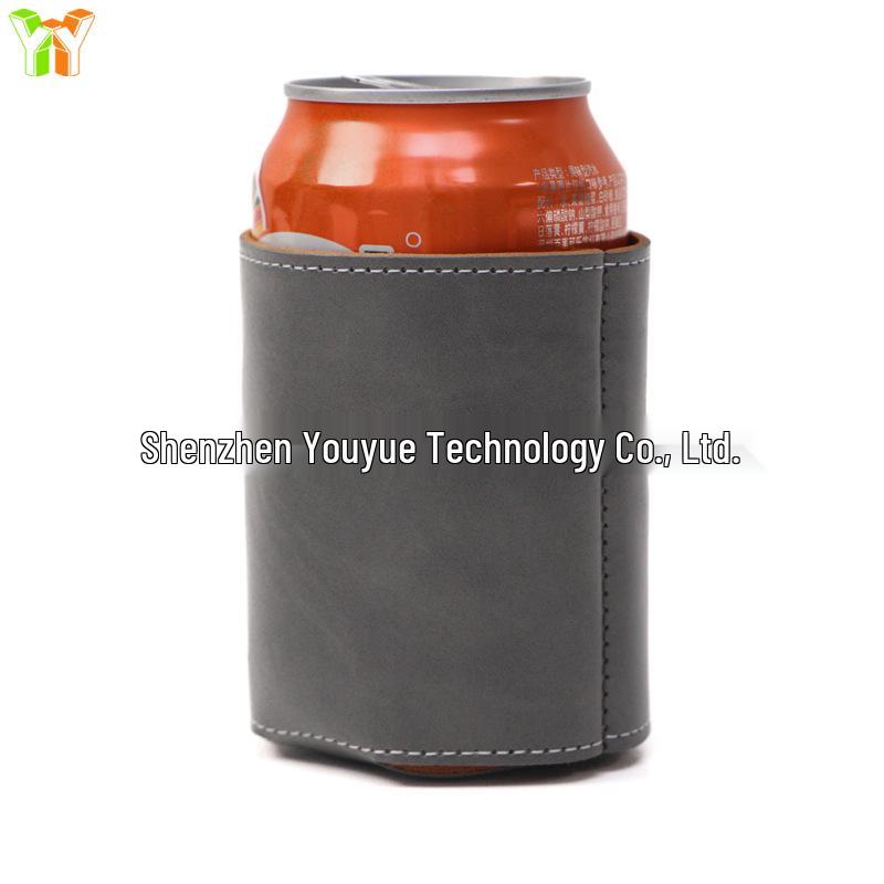 Coke Bottle Sleeve: 330ml Can Leather Cover for Beer, Soda, or Alcoholic Beverage