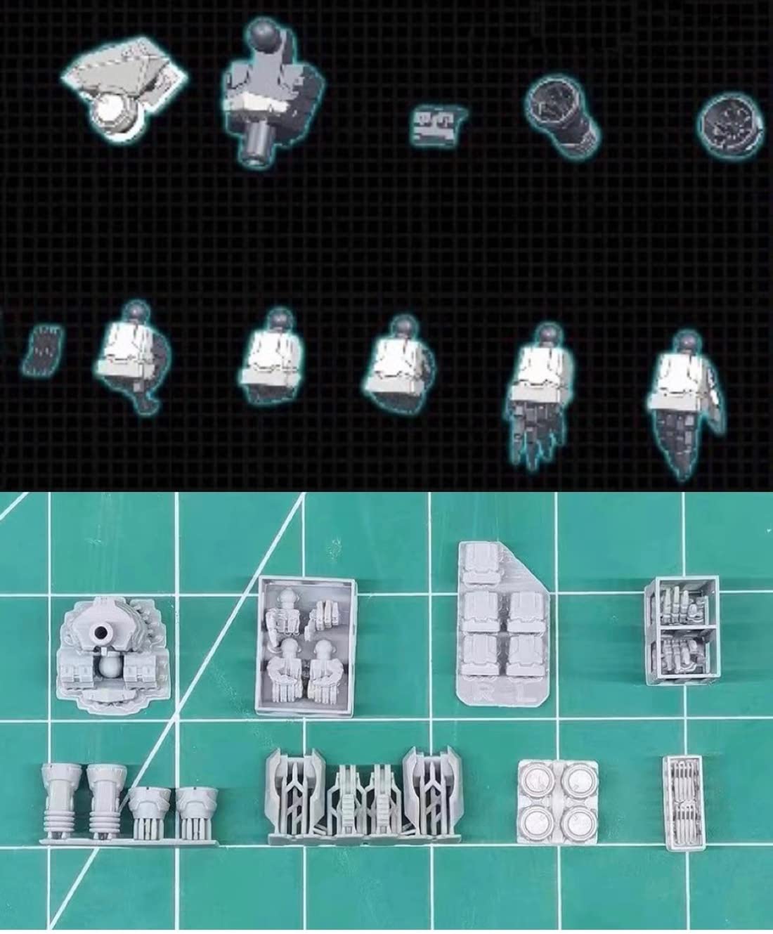 

HG Gundam Lubris модификация MS детализация детали 3D принтер PLA продукт 1/144 [продукт]