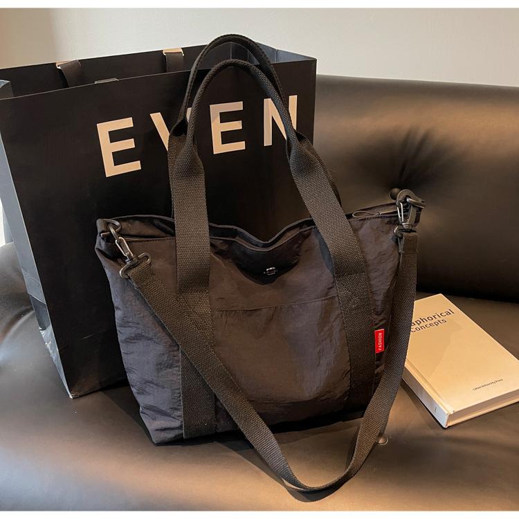 Sac en toile, nouveau sac fourre-tout grande capacité, polyvalent pour le travail et les cours, sac bandoulière messager sac fourre-tout