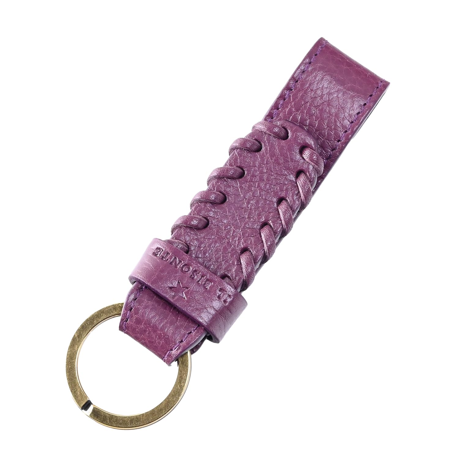 IL BISONTE La Fiaba Key RingKeychain for Men and Women, Purple Leather, SKH149PV0001PU173B [Used]