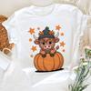 Retro Halloween Highland Cow Pumpkin Shirt, Moo I Mean Boo Funny Fall Cow Tee