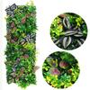 DIY Artificial Plant Wall Panel 75x25cm Flower Simulation Maple Plant Sheet Durable Lifelike Fake Green Grass Mat Privacy Screen