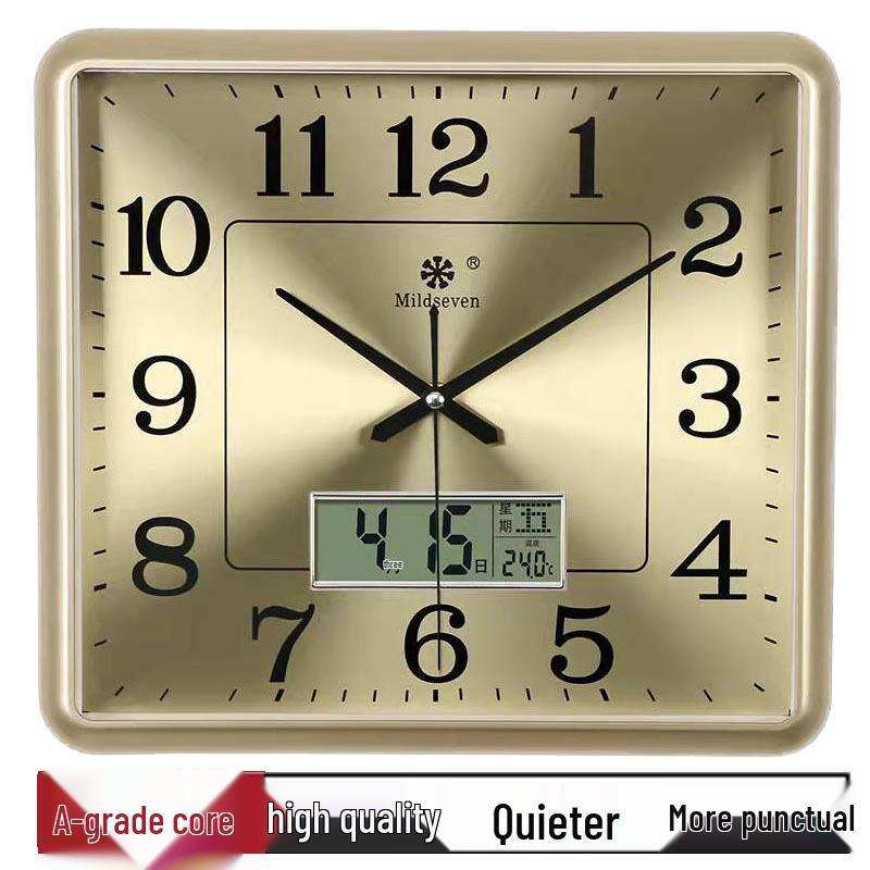 Silent Quartz Wall Clock for Living Room & Bedroom – Stylish and Simple Design