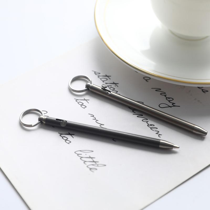 Gadget Mini Portabil din Titan Stilou Breloc Exterior Practic Stilou Ecologic