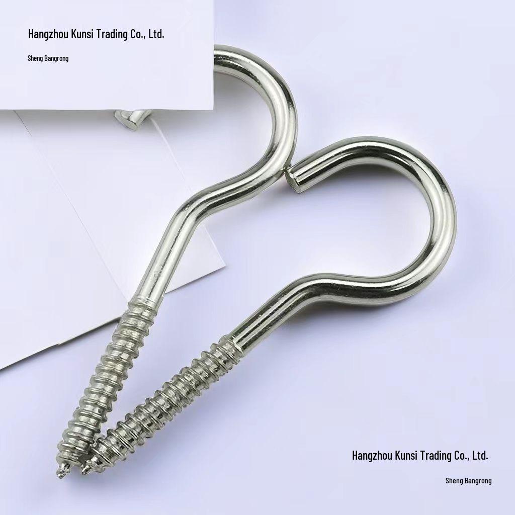 Eye Bolt & Assorted Hooks with Self-Tapping Screws