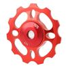 CNC Aluminium Alloy Bike Ceramic Bearing Guide Wheel Rear Derailleur Pulley for Mountain Bicyclered 11T