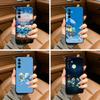 Classic Cartoons-The-S- Smurfs Phone Case For Samsung Galaxy A73,A71 A72,A70,A53,A52,A51,Soft Silicone Black Cover