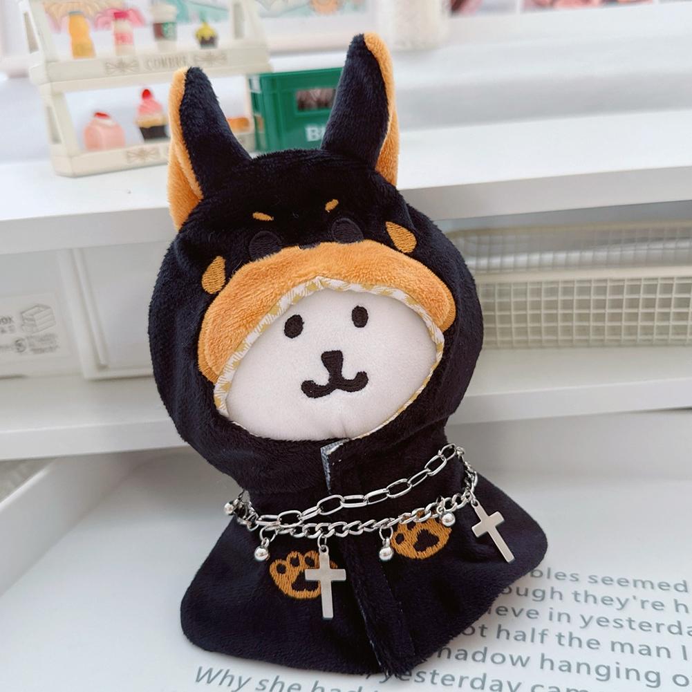 For 17cm Labubu Doll Clothes Fashion Clothes Cloak Doll Clothes Color Match Cape Dolls Accessories Cute Decoration Little Clothes