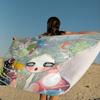 A-Aya-Takano Surreal-Vibrant Beach Towel Colorful Bath Towels for Girl Microfiber Quick Dry Sand Free Beach Yoga Spa Gym Pool