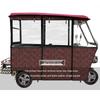 Windproof & Rainproof Fully-Enclosed Electric Tricycle Canopy for Seniors