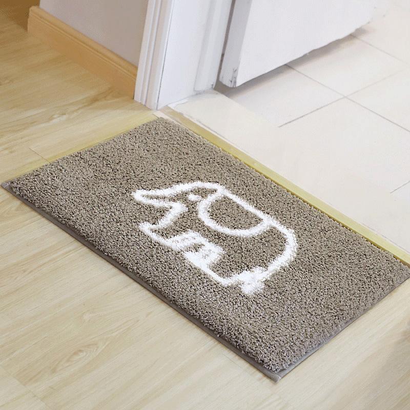 Toilet Floor Surface Mat Toilet Door Moisture-wicking Carpet Door Rug Entry Bedroom Floor Mat Bathroom Slip-resistant Mat