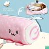 Portable Pen Bag Pink Towel Roll Pen Pouch Durable Stationery Storage Bag  School Supplies