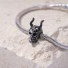 Beautifulcopper Skull Halloweenthrilling Carnival Party Charm Pendant Suitable For Original Bracelet Diy Women'S Jewelry