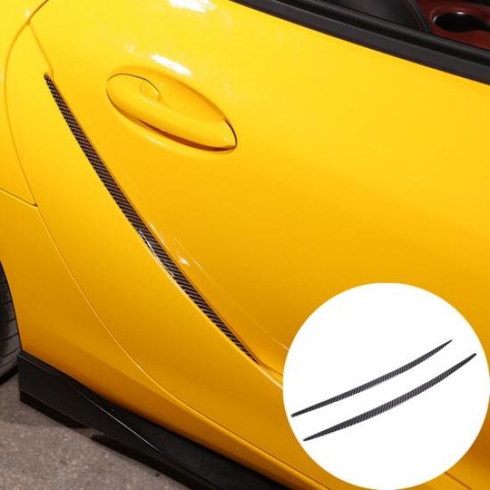 Carbon Fiber Car Side Door Air Vent Cover Trim For Toyota GR Supra A90 -