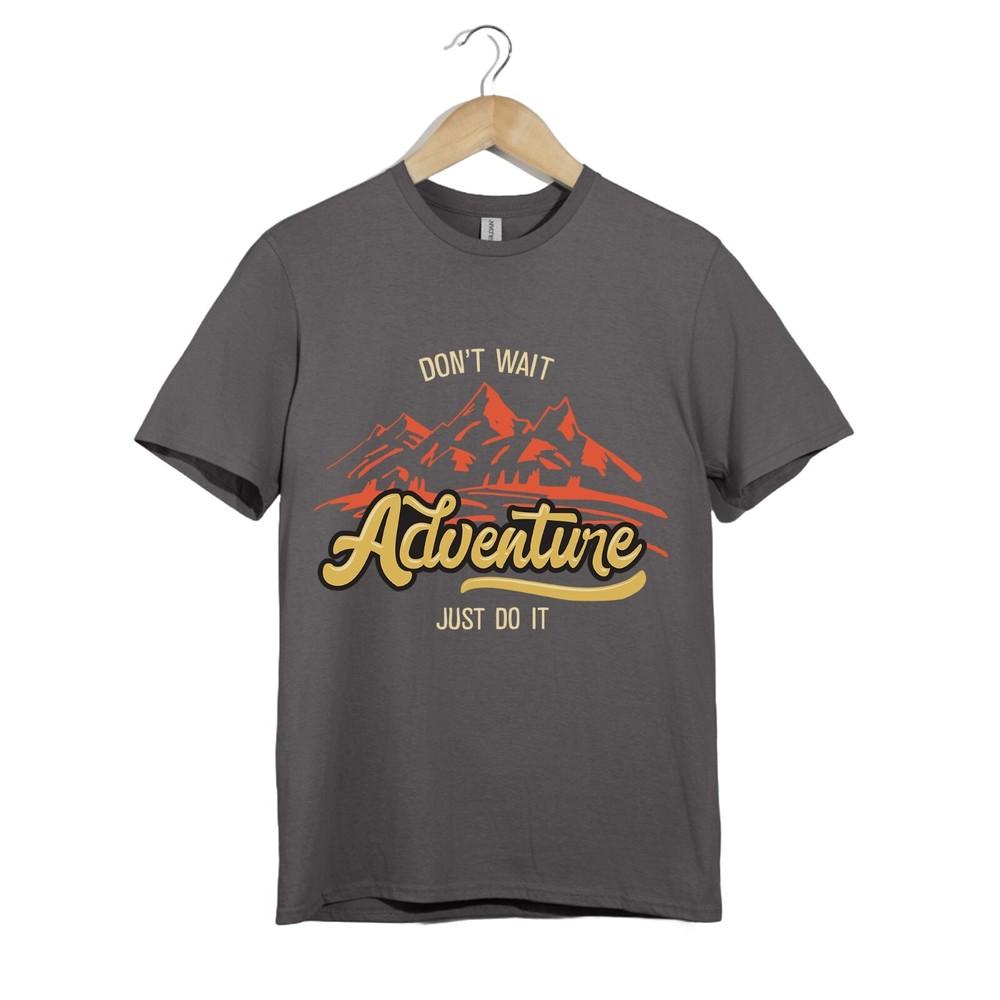 

Adventure Mountain Unisex T-Shirt | Don’t Wait Just Do It Outdoor Hiking Tee S