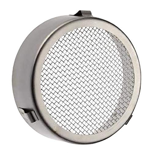 NASTA Insect Screen KS-88SE00N-SV for Pipes with an Inner Diameter of 100mm, Dimensions: Depth 3cm, Height 9.6999999999999993cm, Width 9.699999999999