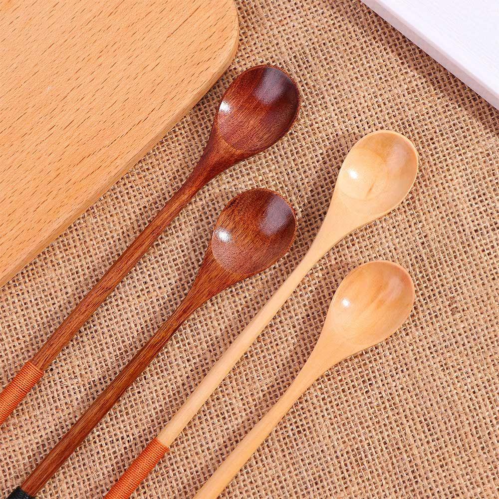 Cooking Dessert Long Handle Tableware Kitchen Teaspoon Wooden Spoon Spoons Soup Spoon Coffee Spoon
