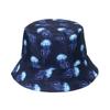 Double-Sided Ocean Print Bucket Hat for Men/Women, Breathable Fisherman Cap for Beach, Travel & Outdoor Casual Hip Hop