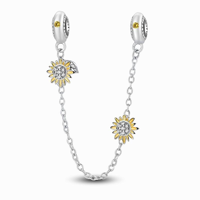 Copper Blue Owl Girl Moon Star Sunflower Bird Charms Beads Fit Original Pan Bracelets Bangles Fine Jewelry Gift