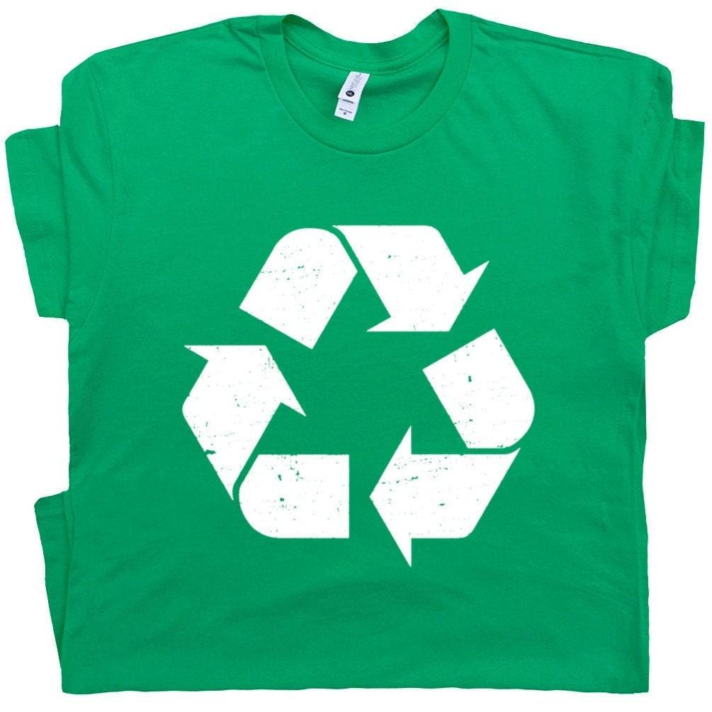 Recycle T Shirt Recycling Logo T Shirt for Men Women Vintage Recycle Symbol Shirt Retro Recycle Logo TShirt 80s Karma Kids Green