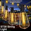 ST38 Waterproof Patio Lights Globe Outdoor for Garden Outside Backyard Porch LED String Lights Plastic Shatterproof Bulbs
