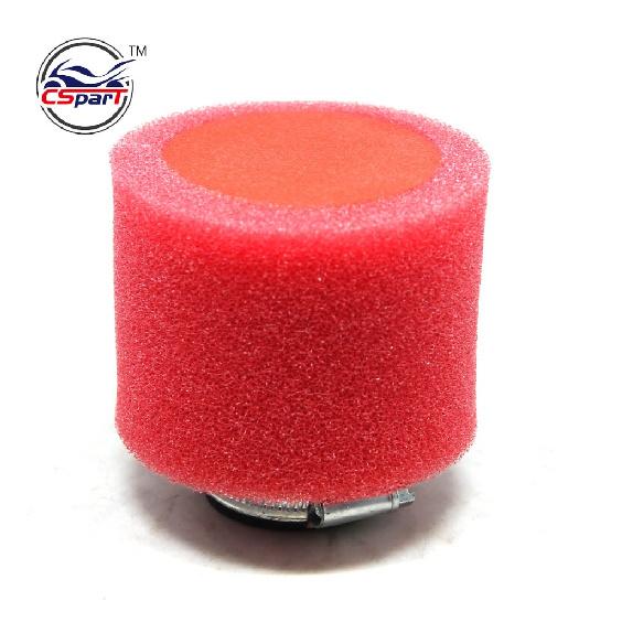 32mm 35mm 38mm 42mm 44mm 58mm Straight Neck Foam Air Filter Sponge Cleaner Moped Scooter Dirt Pit Bike Motorcycle RED Kayo BSE Air Filters 7