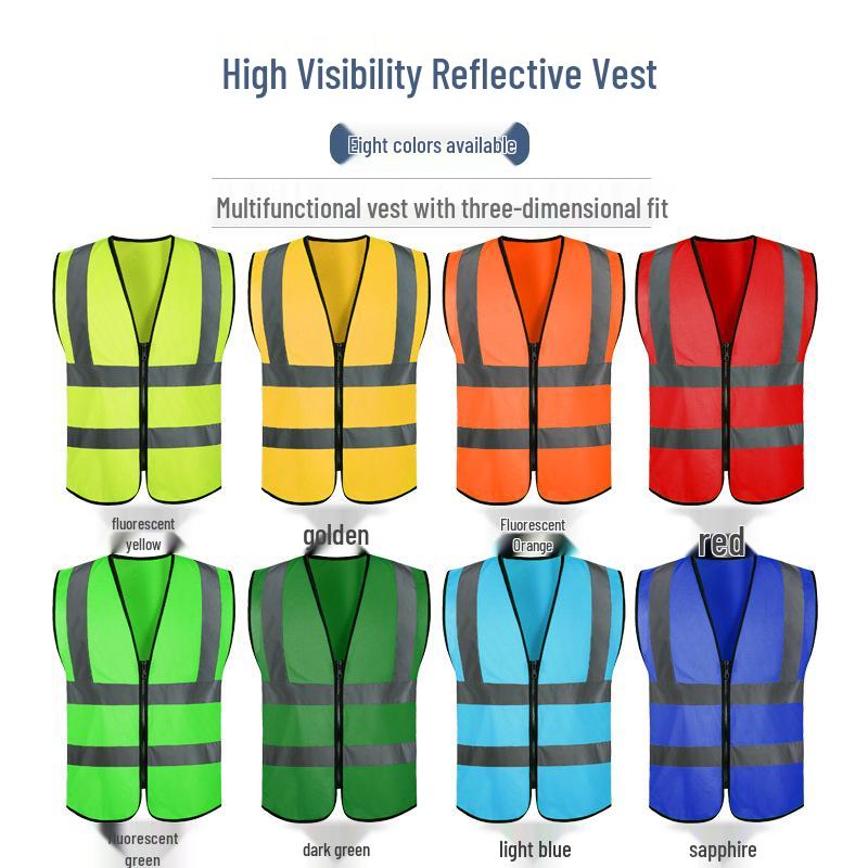 Reflective Safety Vest & Jacket for Night Work and Cycling