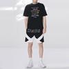 Li-Ning Wade Series International Script Print Round Neck Casual Short Sleeve T-Shirt Unisex Tops Black AHSS443-1