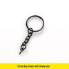 Gun Black Metal Key Chain Doll DIY Jewelry Handmade Accessory