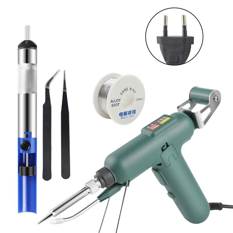 Electric Soldering Iron Auto Feeding Solder Tools Set 80W Rapid Heating Soldering Iron With Overheat Protection For Jewelry