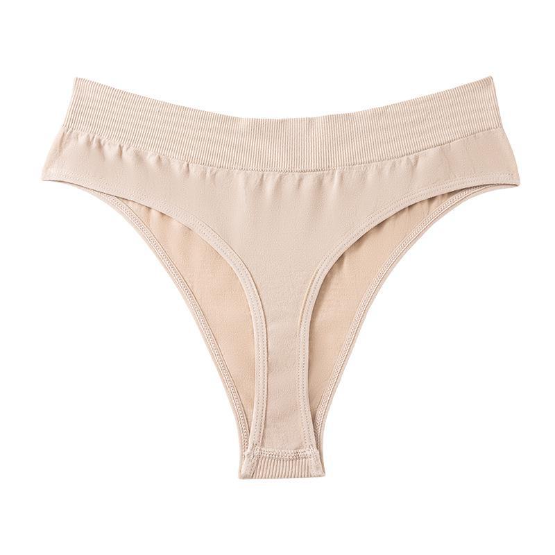 

Сексуальное бесшовное нижнее белье с Т-образной спиной для женщин европейского и американского производства, широкие трусы для фитнеса Medium