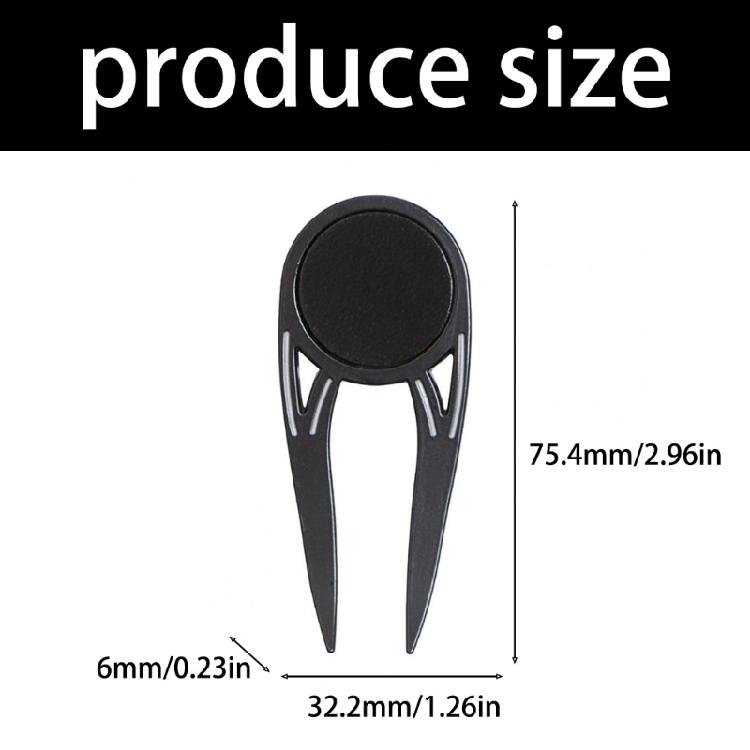 Premium Magnetic Golf Divot Repair Fork With Bottle Opening Function Customizable Logo Marking For Player