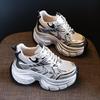 TW8162-5 Women's Thick-Soled Hidden Heel Dad Shoes - 2025 Autumn Fashion Sports Casual Sneakers
