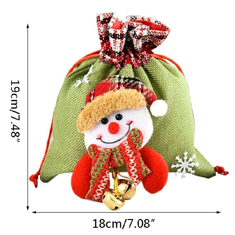 Cloth Gift Bags for Treats Snacks Storage Pouch Festival Cookie Candy Gift Bag