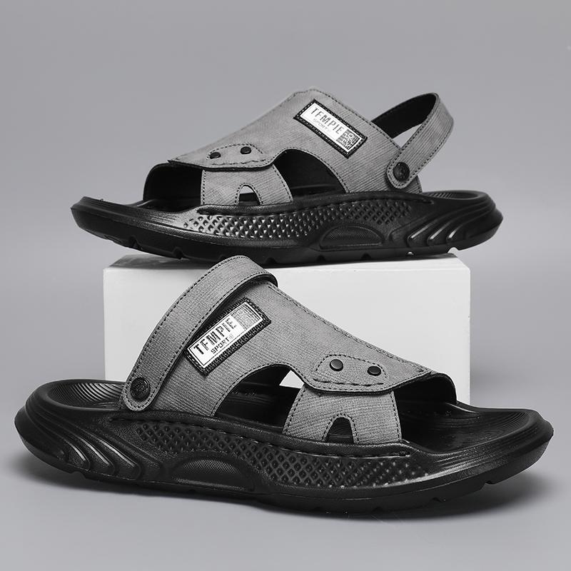 Mens Slippers Summer New Sandals Light Adult Thicksoled Beach Shoes Non Slip Open Toe Sandals for Outdoor