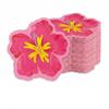 10Pcs Paper Flower Shaped Paper Plates Hibiscus Flower Pattern Party Plates  Single Use