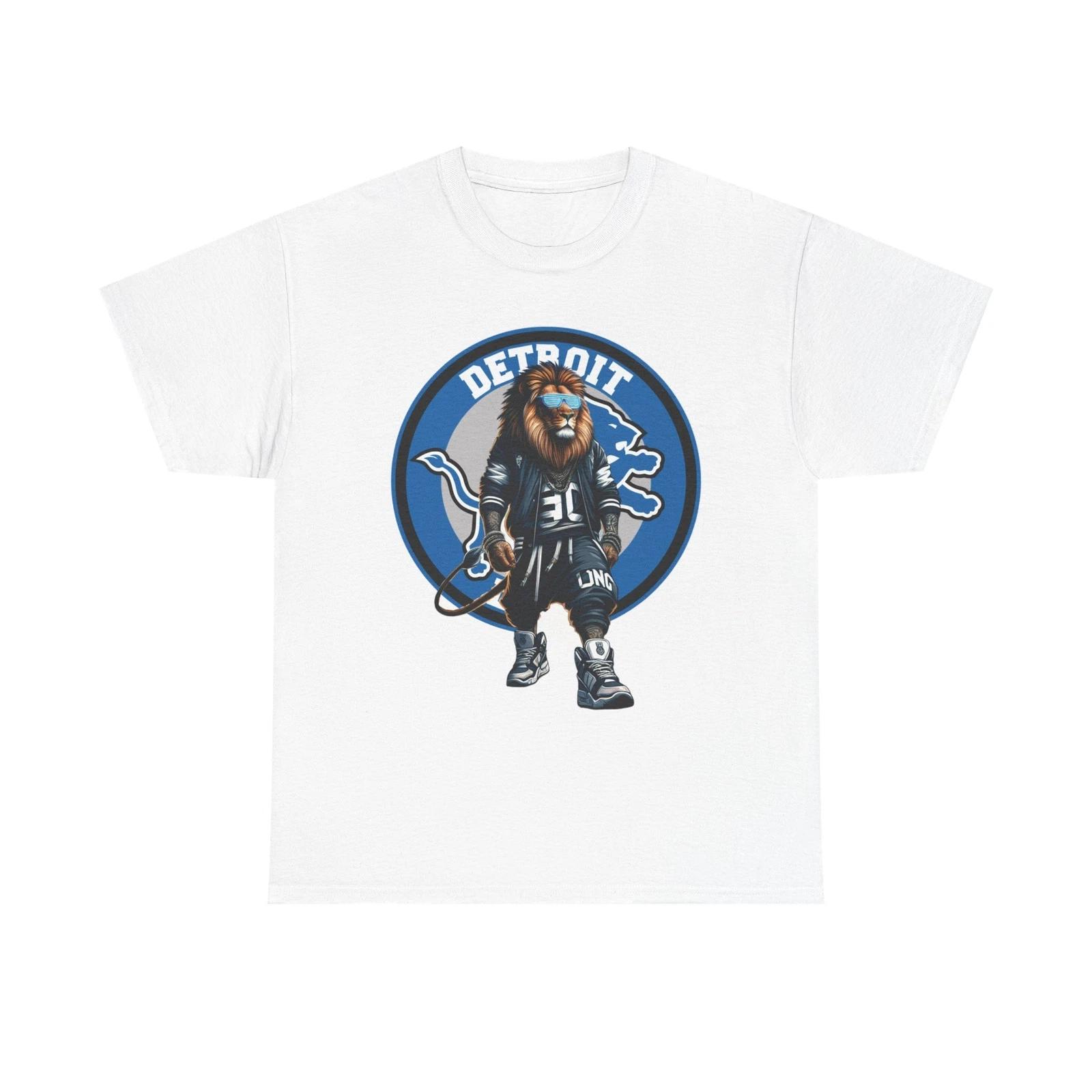 Detroit Lions Graphic Tee, Sports Fan Shirt, Unisex Cotton T-Shirt, Game [...] M