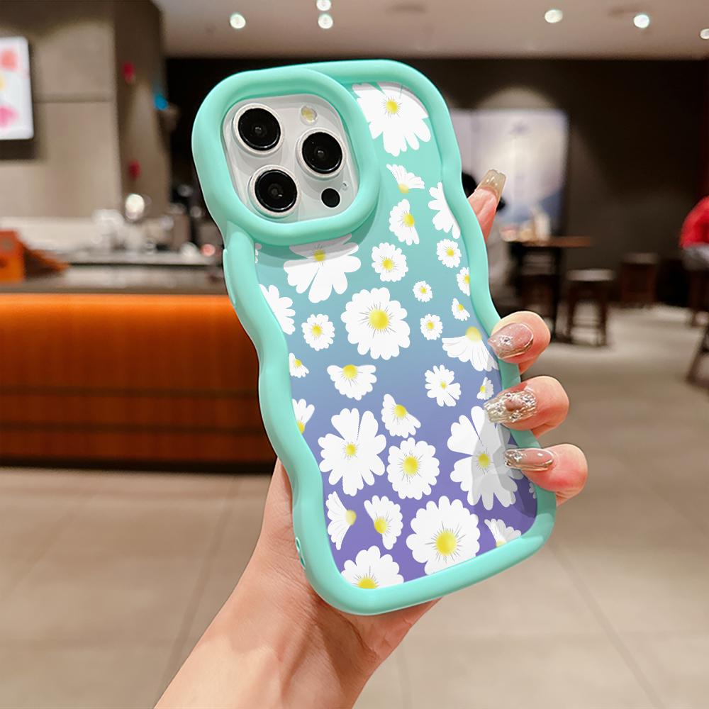 Sunflower Silicone Soft Phone Case for iPhone 16 15 14 13 12 11 Pro Max XS X XR Plus Anti-Scratch, Shockproof Fit Trendy Cover