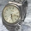 Used SEIKO 7N43-9100 Day-Date Titanium Men's Working Crystal Scratched