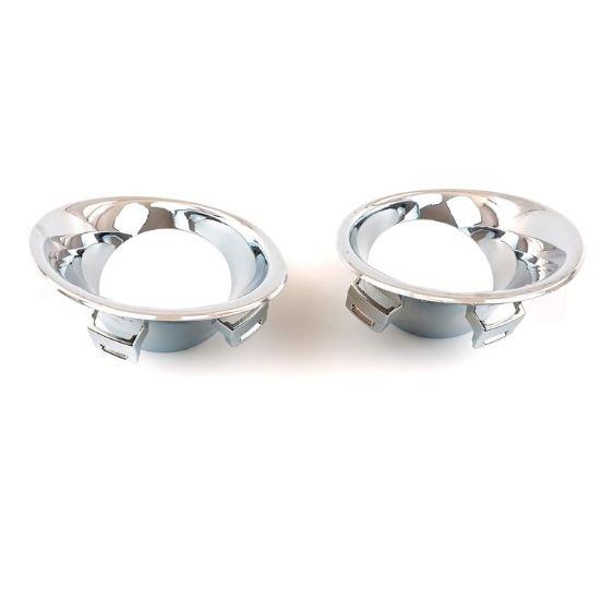 Marco de Luz Antiniebla Níquel Derecha Izquierda Juego de 2 Piezas Para Renault Megane Mk3 III HB Estilo Cromo OEM 261521021R