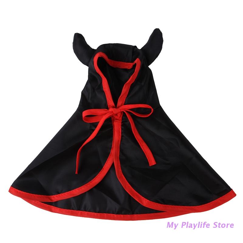 Halloween Pet Costume Funny Vampire Cloth Party Cosplay Dress Cosplay Supplies Black Red Vampire Party Costume Dog Accessories