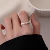 Women's S925 Sterling Silver Line Wrapped Push-Pull Index Finger Ring: Niche High-End Fashion Design