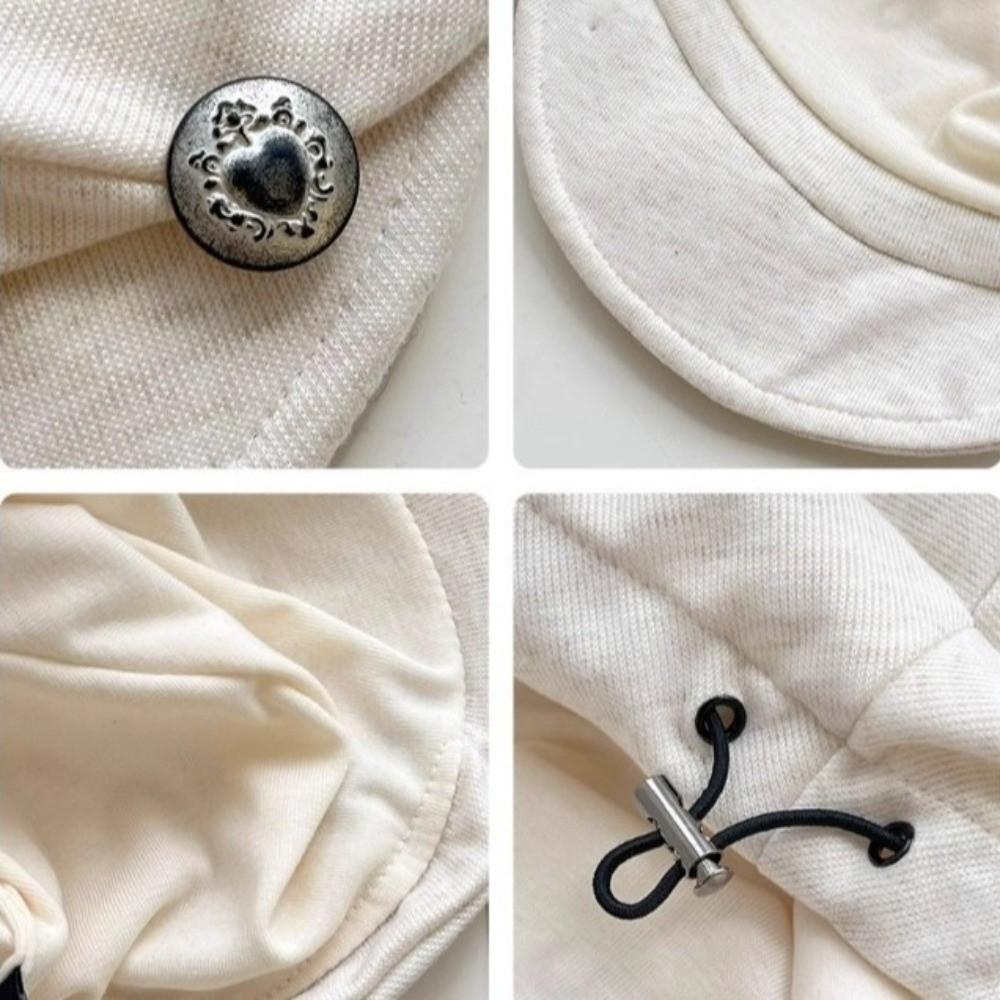 British Style Pleated Octagonal Hat Solid Color Painter Hat Casual Eequestrian Hat  Travel